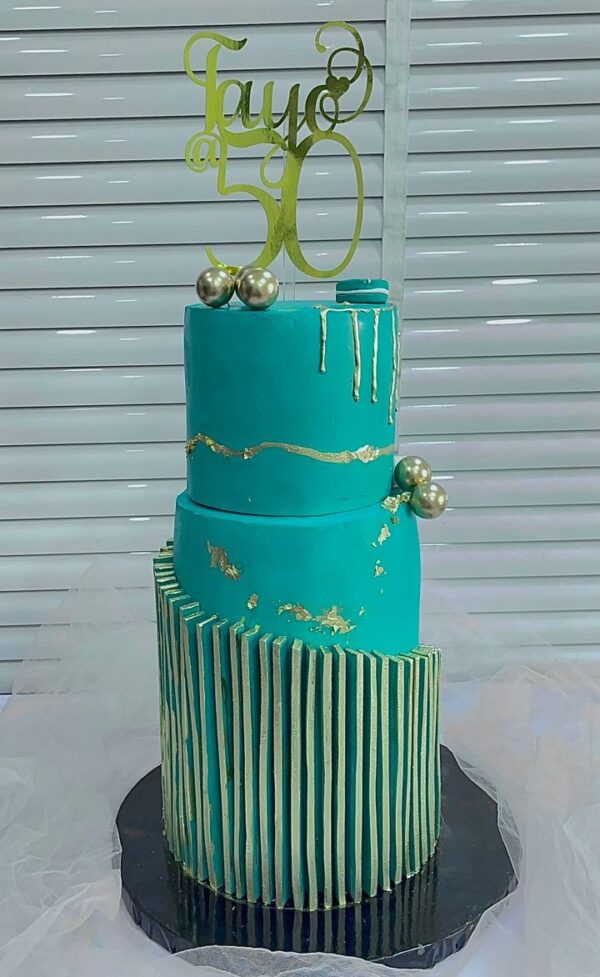 2 Tiered Classic Birthday Cake