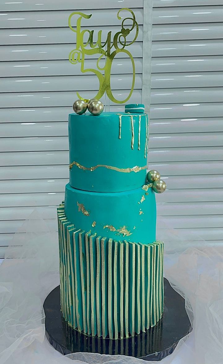 2 Tiered Classic Birthday Cake