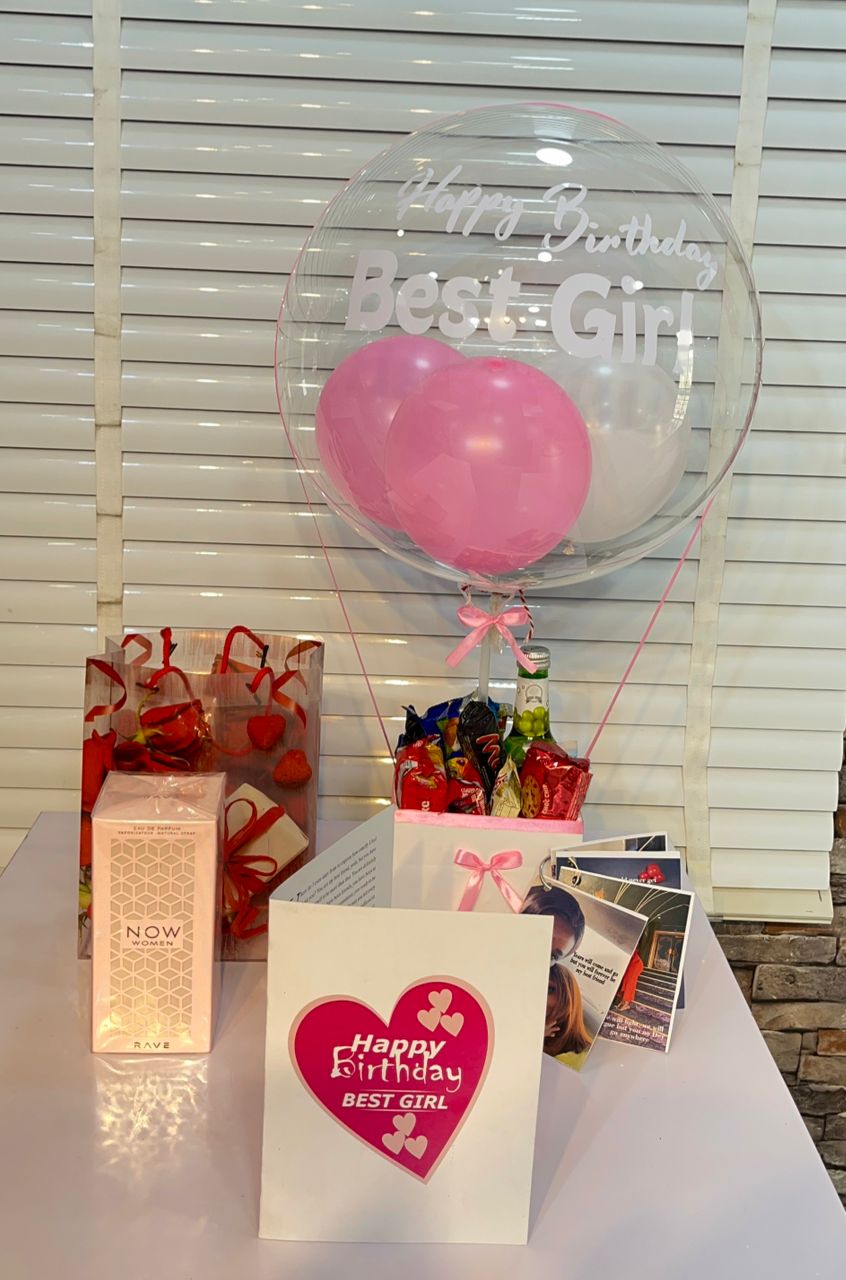 Balloon treat box/picture cards/custom card/perfume