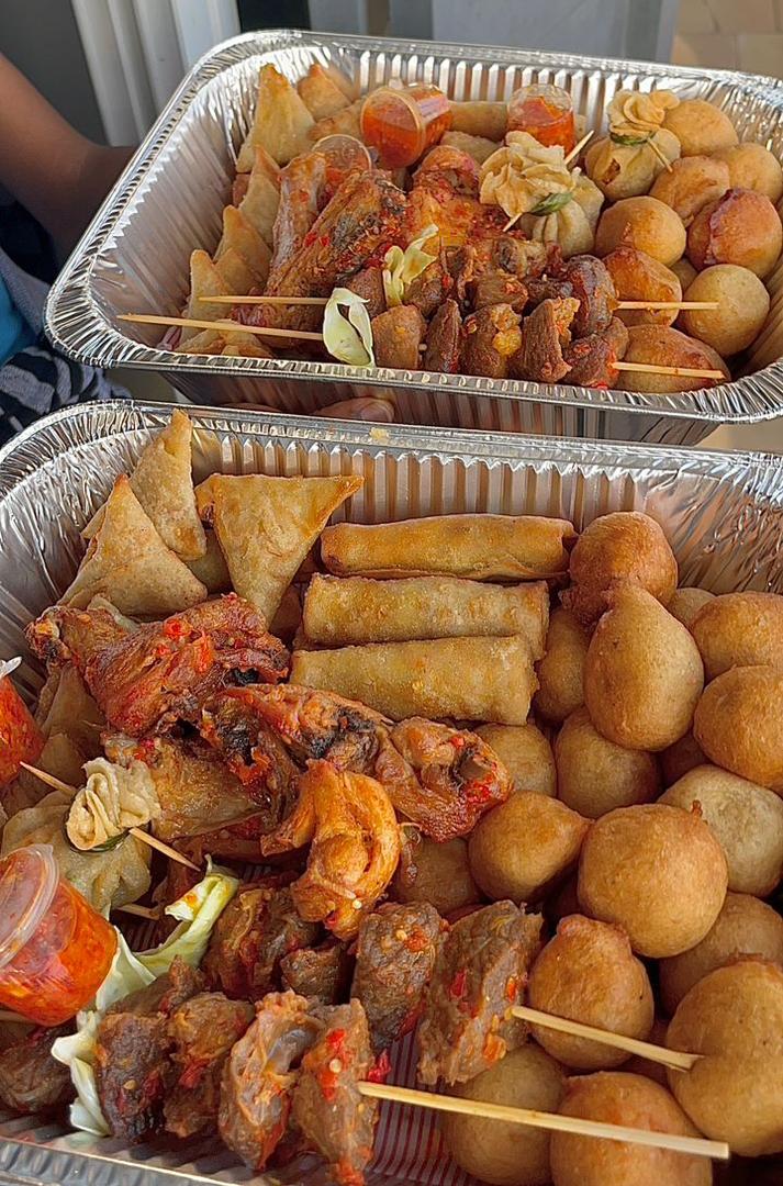 Medium small chops platter